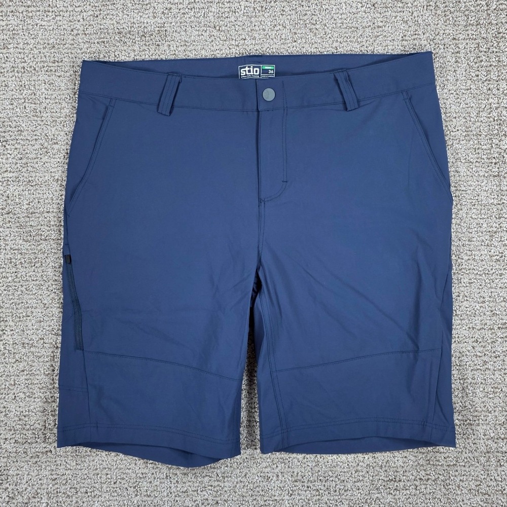 Stio Mens Whiparound Shorts Size 36 Blue Performance Hiking Outdoor 10"
